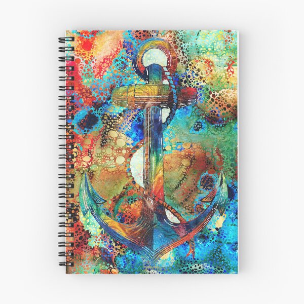 Item preview, Tropical Art Decor - Colorful Anchor Art - Sharon Cummings designed and sold by Sharon Cummings Art.