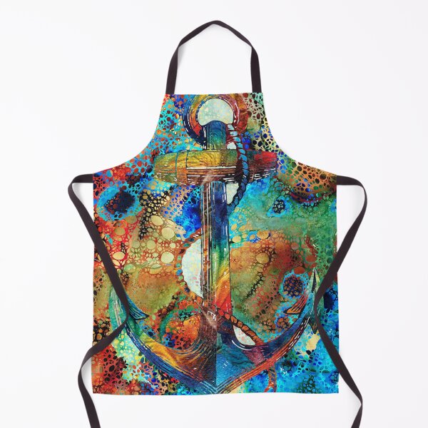 Item preview, Tropical Art Decor - Colorful Anchor Art - Sharon Cummings designed and sold by Sharon Cummings Art.