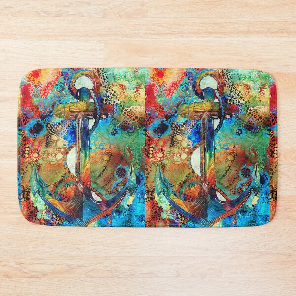 Item preview, Tropical Art Decor - Colorful Anchor Art - Sharon Cummings designed and sold by Sharon Cummings Art.