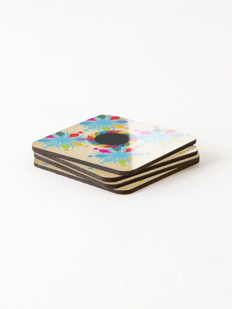 Thumbnail 4 of 5, Coasters (Set of 4), Colorful designed and sold by Rlgroup.