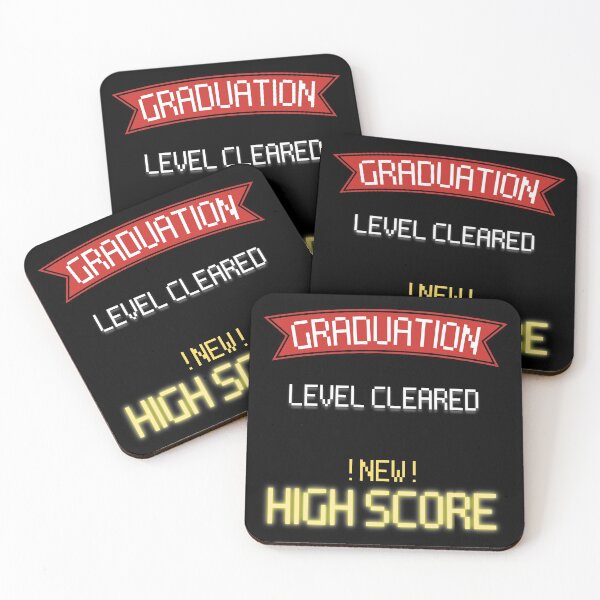 Item preview, Graduation Level Complete New High Score - Gamers designed and sold by For the love of Pixels.