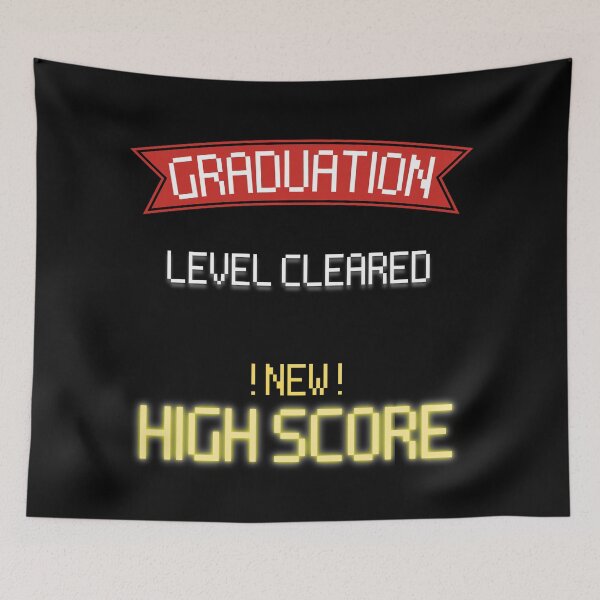 Item preview, Graduation Level Complete New High Score - Gamers designed and sold by For the love of Pixels.