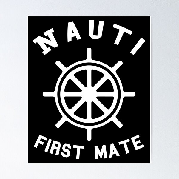 Item preview, Nauti first Mate Pontoon Boat captain and Motor Boating  designed and sold by Rzelemenz.