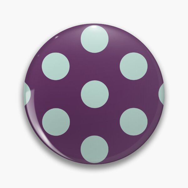 Item preview, Large MINT GREEN and AUBERGINE PURPLE POLKA DOTS  designed and sold by RachelMacht.