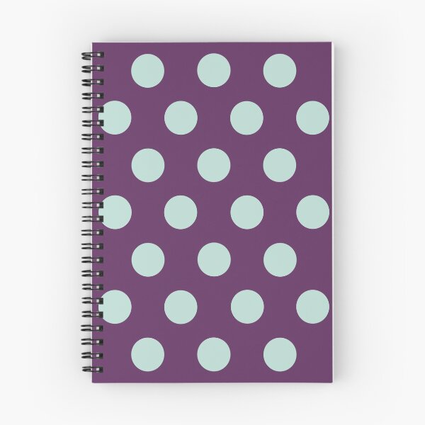 Item preview, Large MINT GREEN and AUBERGINE PURPLE POLKA DOTS  designed and sold by RachelMacht.