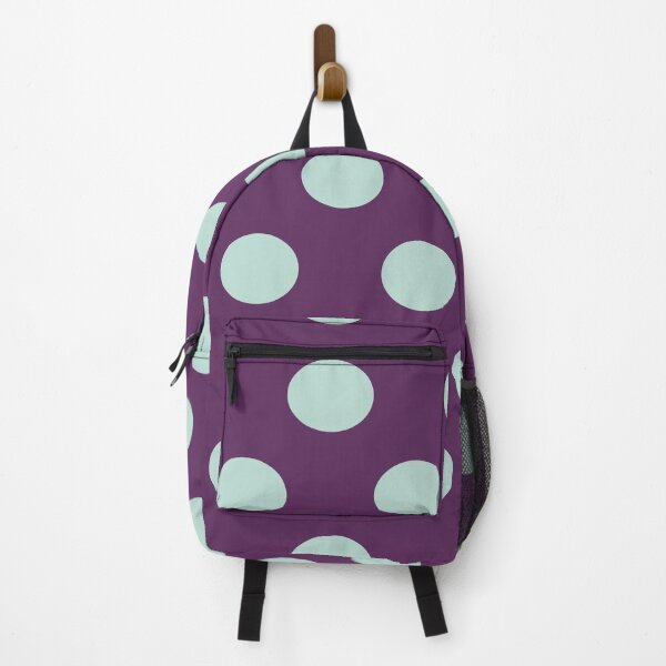 Item preview, Large MINT GREEN and AUBERGINE PURPLE POLKA DOTS  designed and sold by RachelMacht.