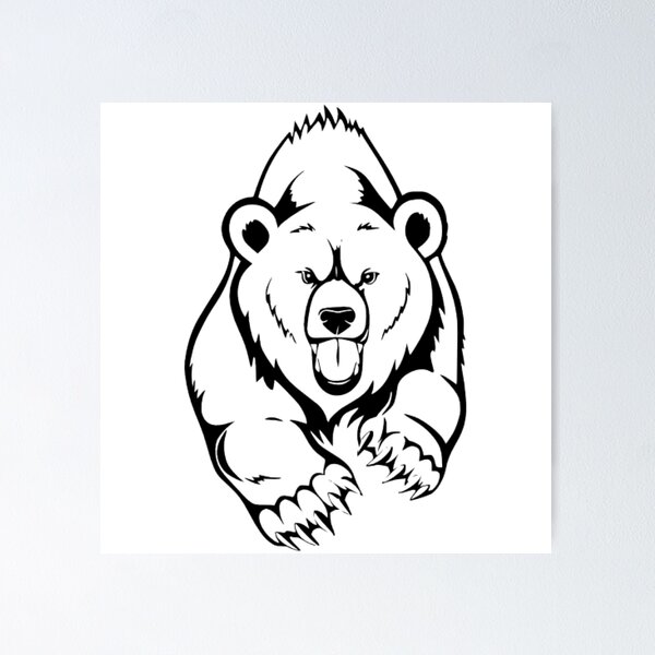 Item preview, Angry running bear designed and sold by PavelSelikov.