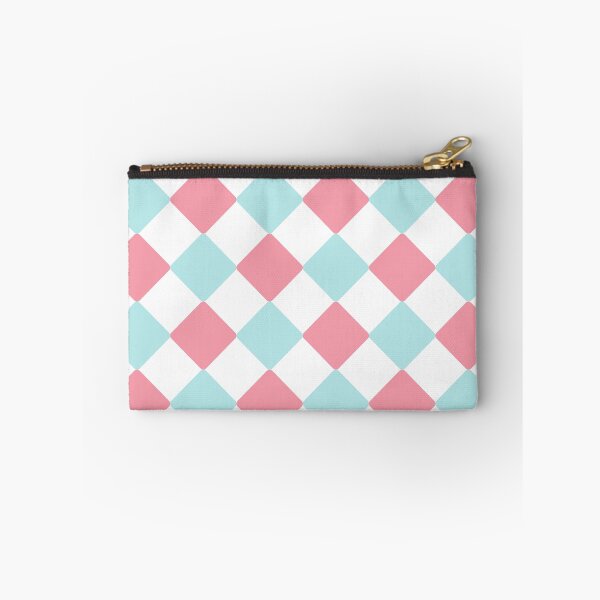 Aperçu de l'œuvre Carreaux rose, blanc et bleu clair créée et vendue par TeeChest.