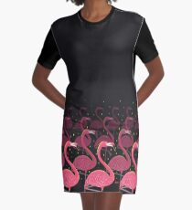 Flamingo March Graphic T-Shirt Dress