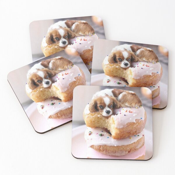 Item preview, Cavalier King Charles Spaniel Puppy Donut Tower designed and sold by toppopin.