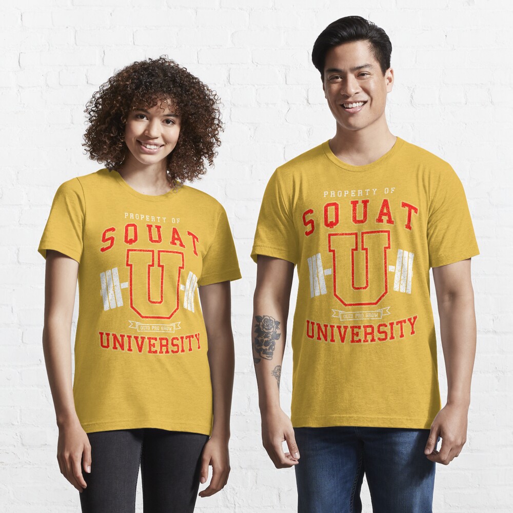  Squat University Vintage Varsity Fitness Gym Workout T-Shirt :  Clothing, Shoes & Jewelry