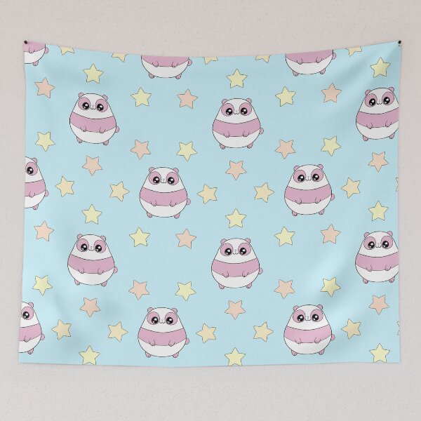 Item preview, Panda and stars pattern designed and sold by sophieklen.