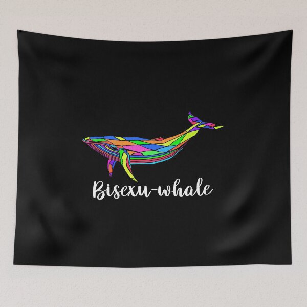 Item preview, Bisexu whale Funny Bisexual Design Rainbow Colours designed and sold by Mesyo.