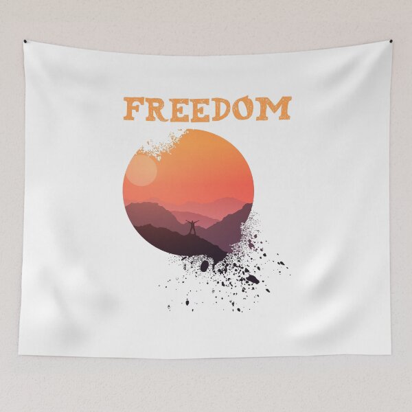 Item preview, Freedom Freedom Natur Nature Berge Mountains designed and sold by BullDesignsShop.