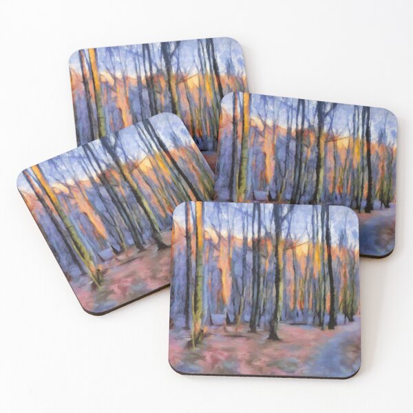 Item preview, Winter Sunset in the Beech Wood designed and sold by Menega  Sabidussi.