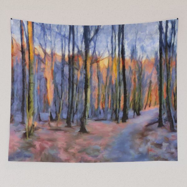 Item preview, Winter Sunset in the Beech Wood designed and sold by Menega  Sabidussi.