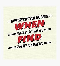 Firefly/Serenity Quote Photographic Print