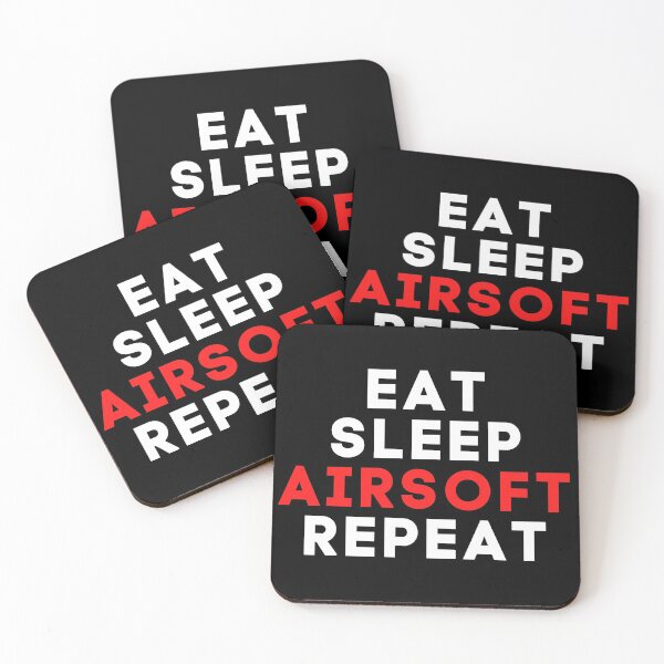 Item preview, Eat Sleep Airsoft Repeat Airsoft Saying designed and sold by AirsoftBD.