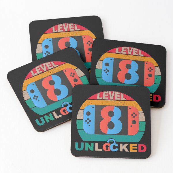 Item preview, Level 8 Unlocked ,Gaming birthday, video game birthday, 8th Birthday,Gamer Kids Birthday Gift For Boys And Girls designed and sold by plussorn.