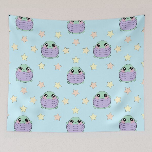 Item preview, Turtle and stars pattern designed and sold by sophieklen.