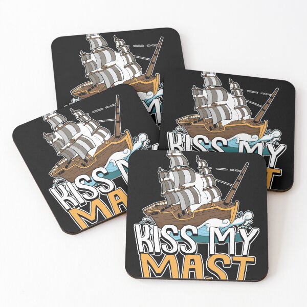 Item preview, Kiss my Mast Funny Sailboat captain Nautical Sailor Sailing  designed and sold by Rzelemenz.