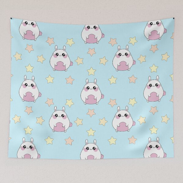 Item preview, Bunny rabbit and stars pattern designed and sold by sophieklen.