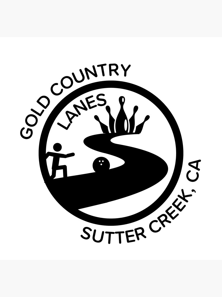 "Gold country lanes round logo" Poster for Sale by ashley23d Redbubble