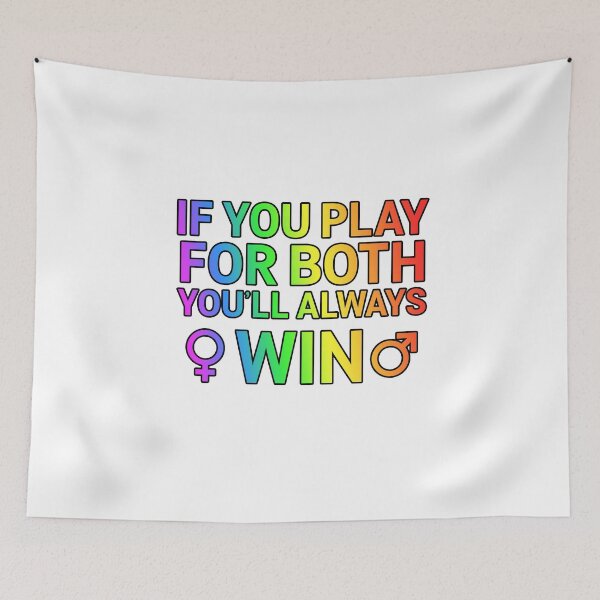 Item preview, If U Play For Both You Always Win Bisexual Gift designed and sold by Mesyo.