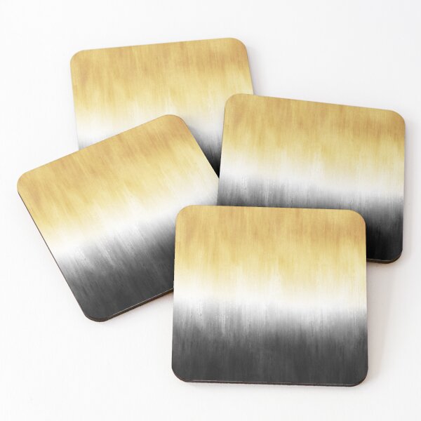 Item preview, Yellow and Black Painting Brush Strokes Modern Art designed and sold by NdesignTrend.