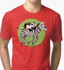Black and White Buddies Tri-blend T-Shirt