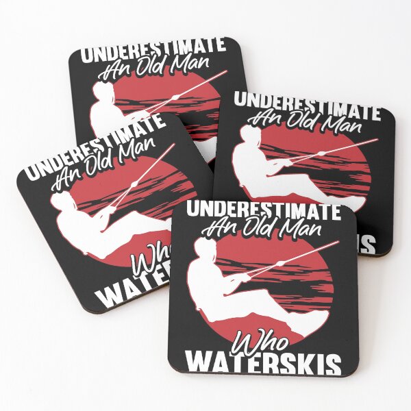 Item preview, Never Underestimate an Old man who Waterski Barefoot  designed and sold by Rzelemenz.
