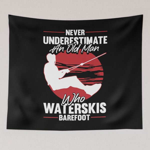 Item preview, Never Underestimate an Old man who Waterski Barefoot  designed and sold by Rzelemenz.