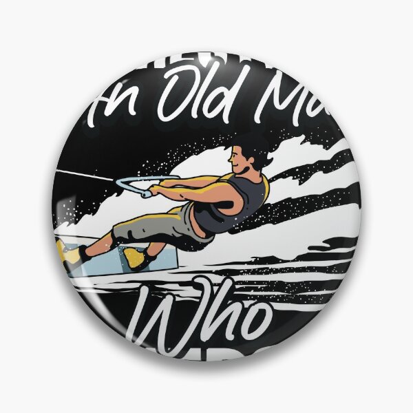 Item preview, Never Underestimate an Old man who Waterski Barefoot  designed and sold by Rzelemenz.