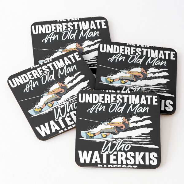 Item preview, Never Underestimate an Old man who Waterski Barefoot  designed and sold by Rzelemenz.