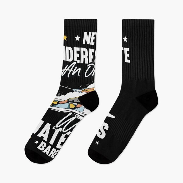 Item preview, Never Underestimate an Old man who Waterski Barefoot  designed and sold by Rzelemenz.