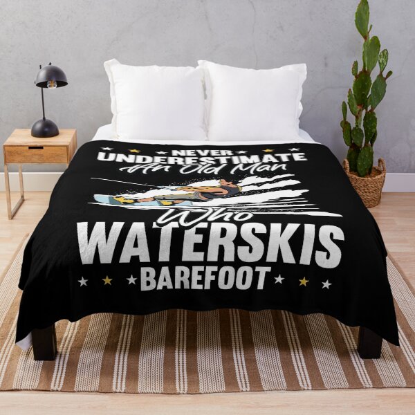 Item preview, Never Underestimate an Old man who Waterski Barefoot  designed and sold by Rzelemenz.
