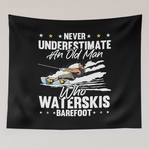 Item preview, Never Underestimate an Old man who Waterski Barefoot  designed and sold by Rzelemenz.