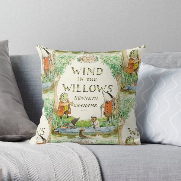 Wind in The Willows Book Cover Throw Pillow