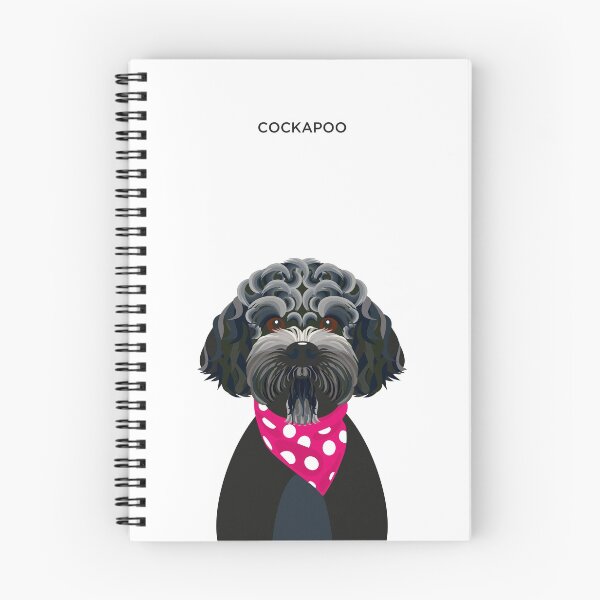 Item preview, Cockapoo Black Dog Breed Illustration. designed and sold by DDoodleDesigns.