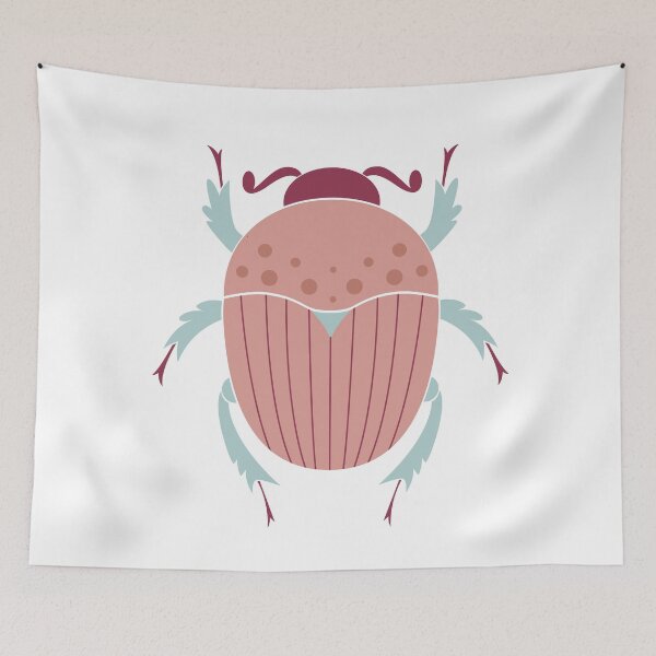 Item preview, Dung beetle  with red wings illustration designed and sold by shushunya13.
