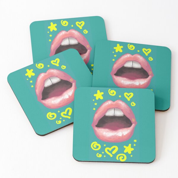 Item preview, Beautiful fashion lips. Sweet lovely sexy cute kiss. designed and sold by RukkiZukkiArt.