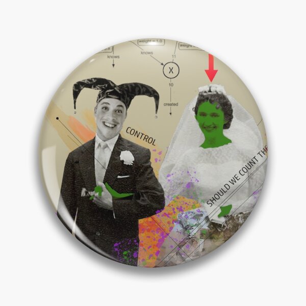 Item preview, Married Couple with Multicolours and Numbers and Jester Hat designed and sold by KALEIDOSCOPE UK.