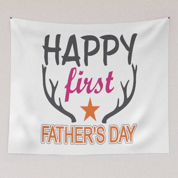 Item preview, Happy First Father's Day designed and sold by Printoweb.