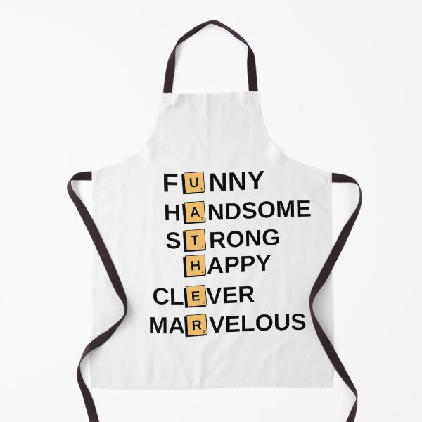 Item preview,  Father, Funny, Happy, Strong, Handsome, Clever, Marvelous  Gift Husband Dad Grandpa designed and sold by RanirO.