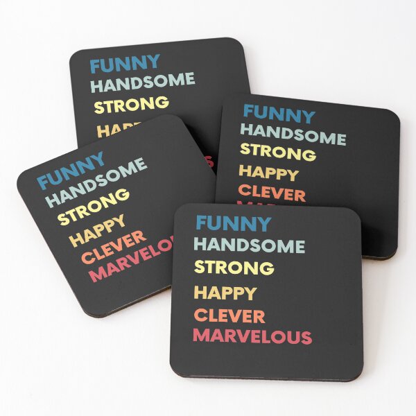 Item preview, Father, Funny, Happy, Strong, Handsome, Clever, Marvelous  Gift Husband Dad Grandpa designed and sold by RanirO.