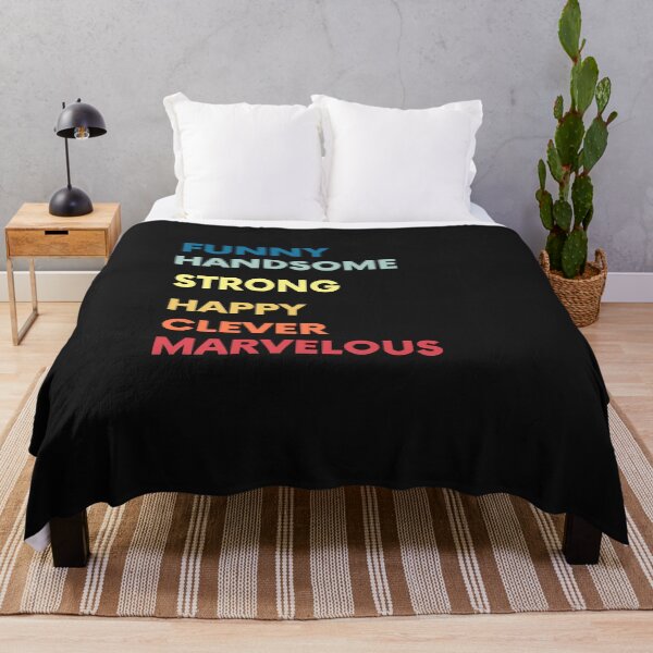 Item preview, Father, Funny, Happy, Strong, Handsome, Clever, Marvelous Gift Husband Dad Grandpa designed and sold by RanirO.