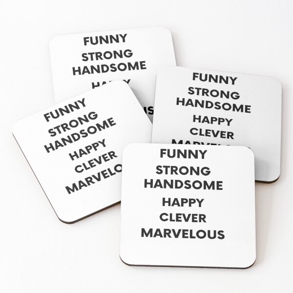 Item preview,  Father, Funny, Happy, Strong, Handsome, Clever, Marvelous  Gift Husband Dad Grandpa designed and sold by RanirO.
