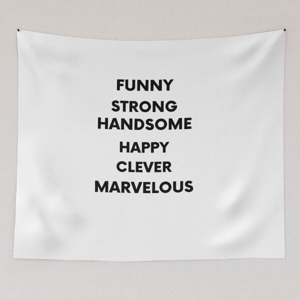 Item preview,  Father, Funny, Happy, Strong, Handsome, Clever, Marvelous  Gift Husband Dad Grandpa designed and sold by RanirO.