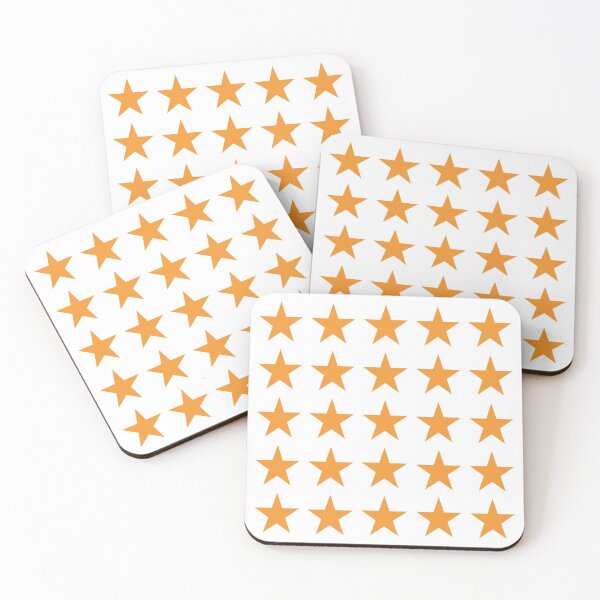 Item preview, Medium ORANGE and WHITE STARS  designed and sold by RachelMacht.