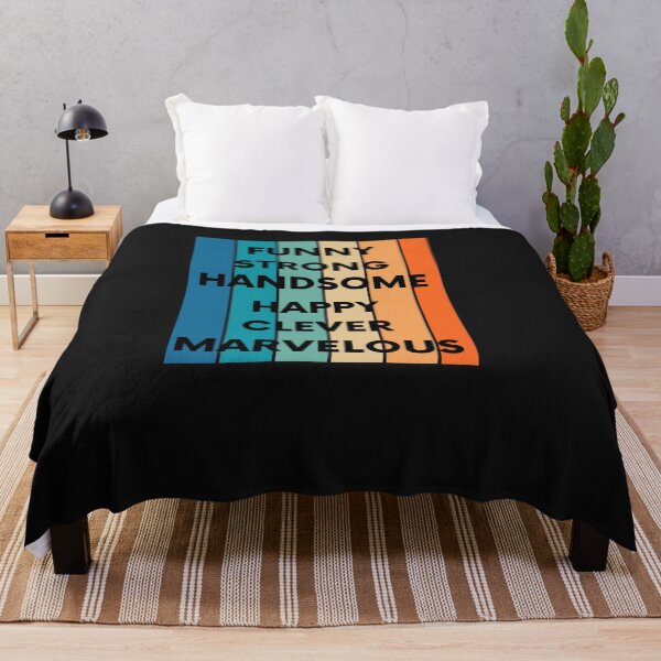 Item preview, Father, Funny, Happy, Strong, Handsome, Clever, Marvelous Gift Husband Dad Grandpa designed and sold by RanirO.